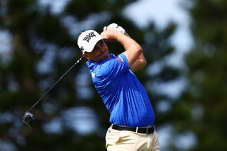 Christiaan Bezuidenhout hits a drive