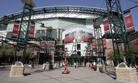 The Phoenix, Ariz. Chase Stadium is decked out for the upcoming MLB All Star game: Players are considering a boycott because of the state&amp;#039;s controversial immigration law.