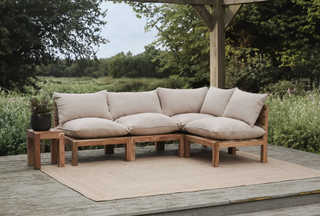 Anbarasi Acacia Modular Outdoor Sofa and Extension - Natural