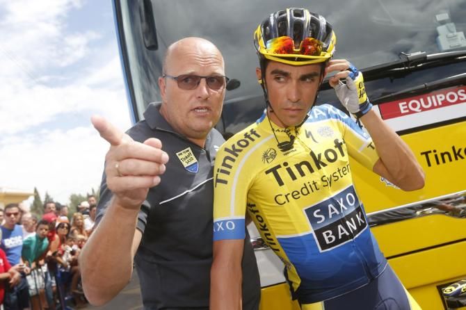Bjarne Riis and Alberto Contador