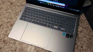 Samsung Galaxy Book4 Edge laptop's keyboard and trackpad