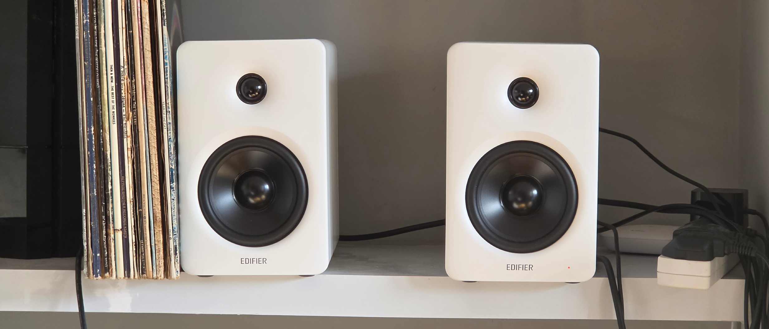 The two Edifier M90 units besides each other.