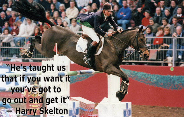 at olympia in 1995 with dollar girl nick skelton