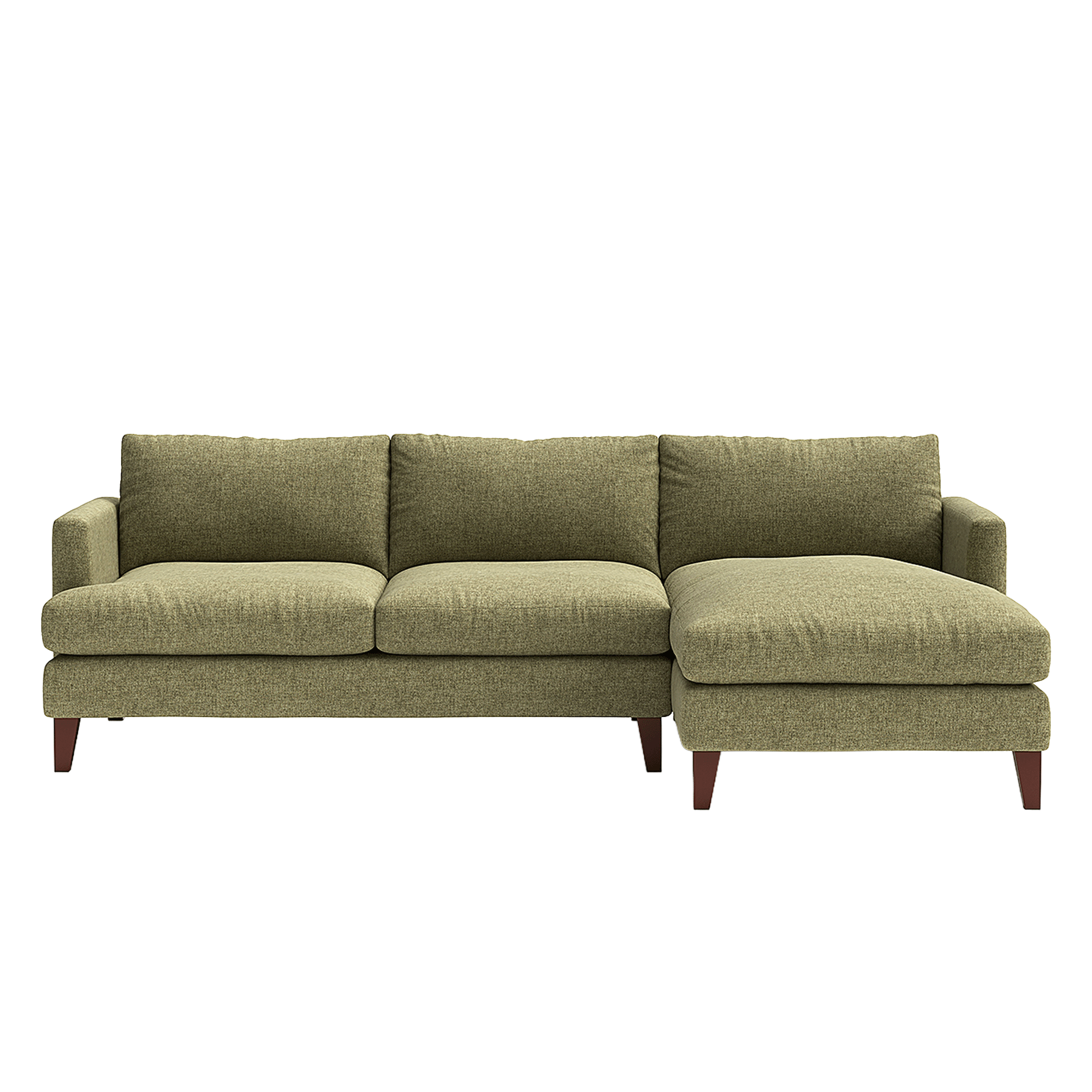 Cotswold Company Jackson Large Right Hand chaise sofa in Sage against a white background