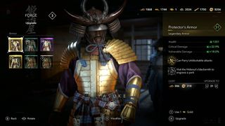 Assassin's Creed Shadows upgrade Yasuke armor