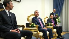 Jared Kushner, Steve Witkoff and Secretary of State Marco Rubio at Israel-Gaza peac talks