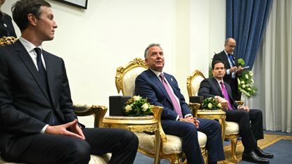 Jared Kushner, Steve Witkoff and Secretary of State Marco Rubio at Israel-Gaza peac talks