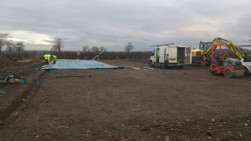 Work on Lauren Shannon's new yard