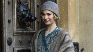 Lily James in Downton Abbey