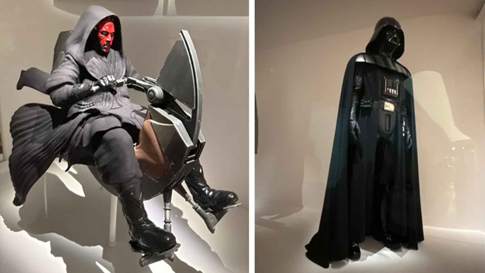 Photos of Darth Maul and Darth Vader