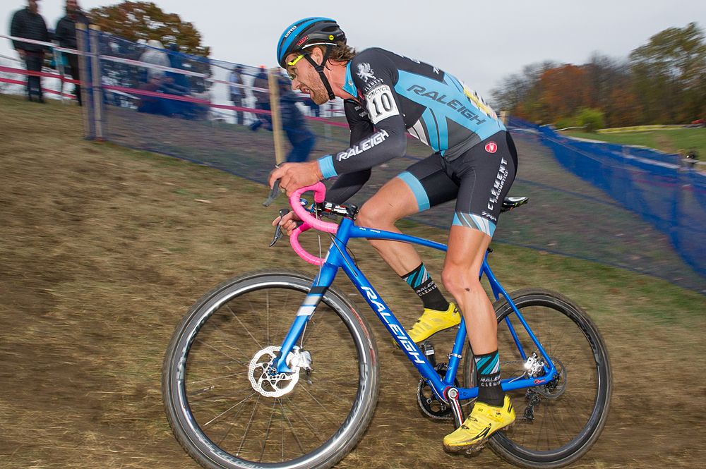 Jamey Driscoll (Raleigh Clement) shows some effort in getting around and up a difficult corner.