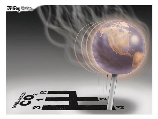 Editorial cartoon climate change