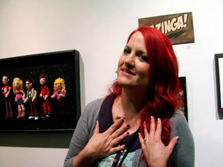 Allison Hoffman describes the process of making crochet dolls of Big Bang Theory characters. "The characters are so strong they just shine through."