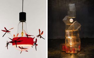 Pictured left: 'JB Dragonfly', 2011. Right: 'Moon over Cuba', 2007. Both by Maurer