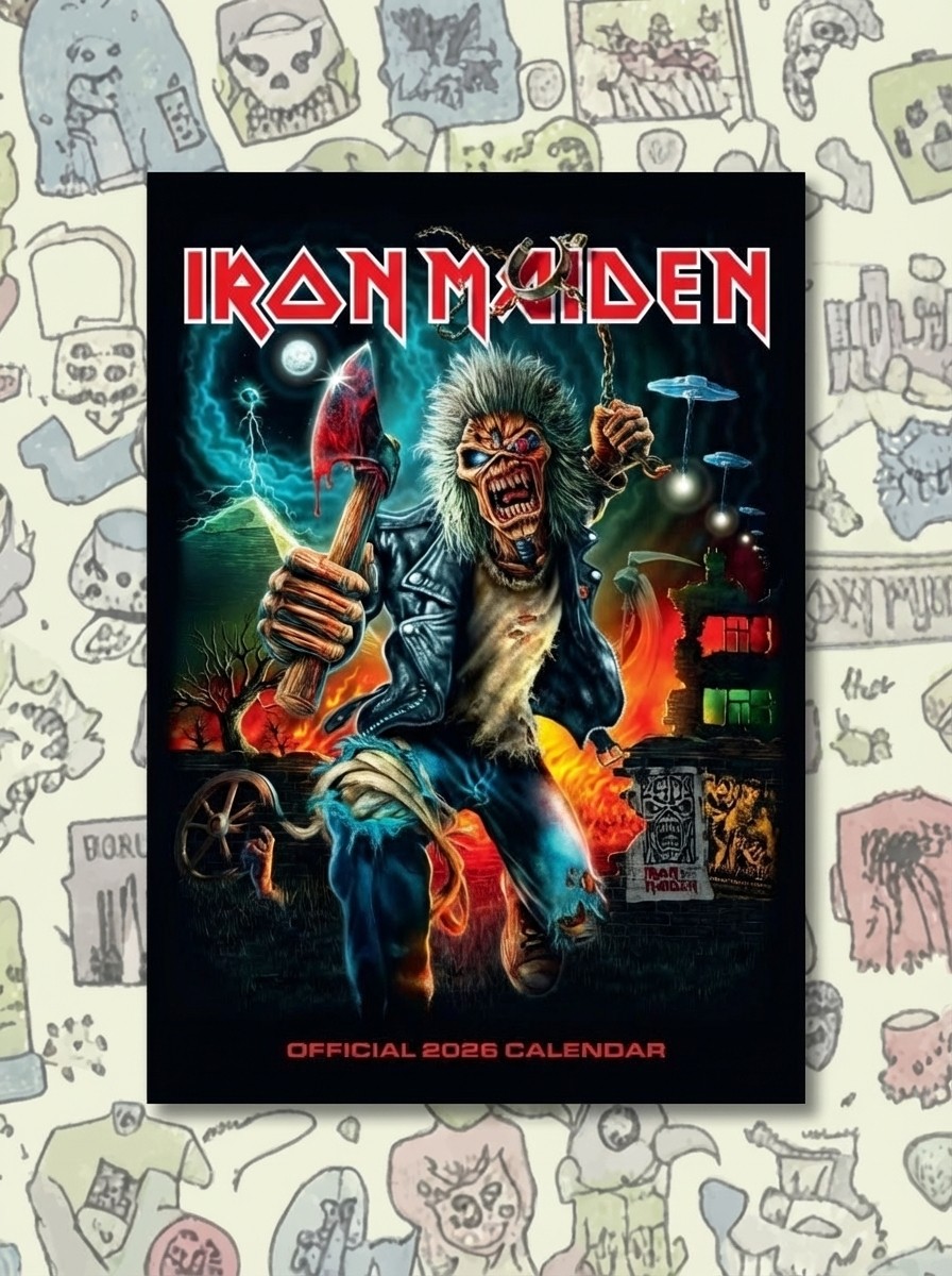 Iron Maiden 2026 Wall Calendar
