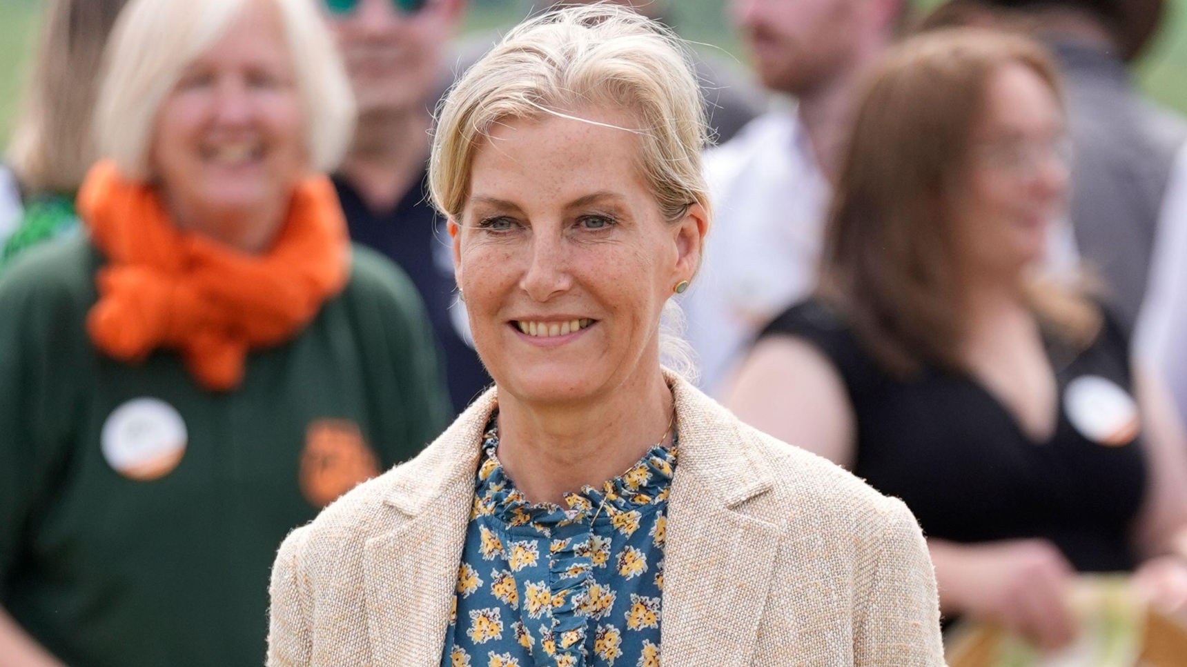 Duchess Sophie during a visit to see preparations for LEAF Open Farm Sunday