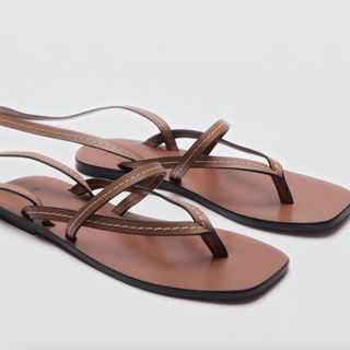 Tan strappy sandals 