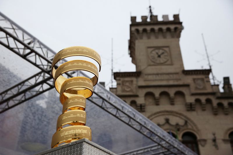 Only 13 stages remain until the 2015 Giro d'Italia winner receives this trophy