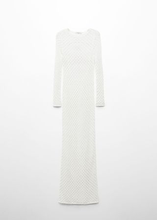 White Mango x Victoria Beckham crochet maxi dress