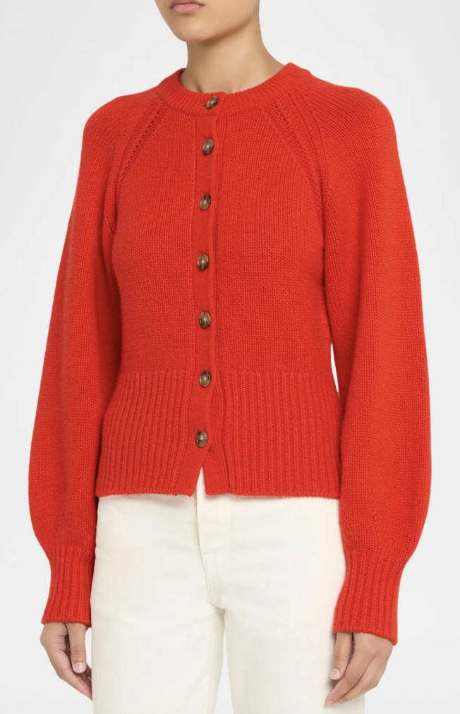 Guest In Residence, Sculpted Crewneck Cashmere Cardigan