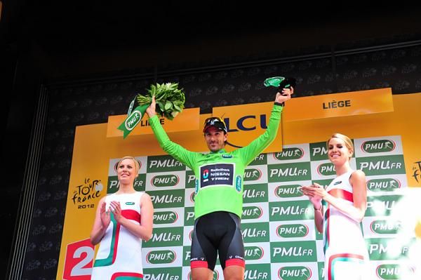 Fabian Cancellara also leads the points classification.