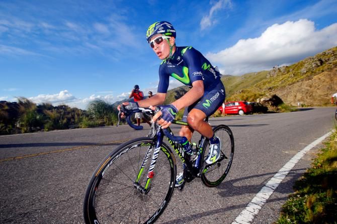 Dayer Quintana (Movistar) on Filo Sierras Comechingone.
