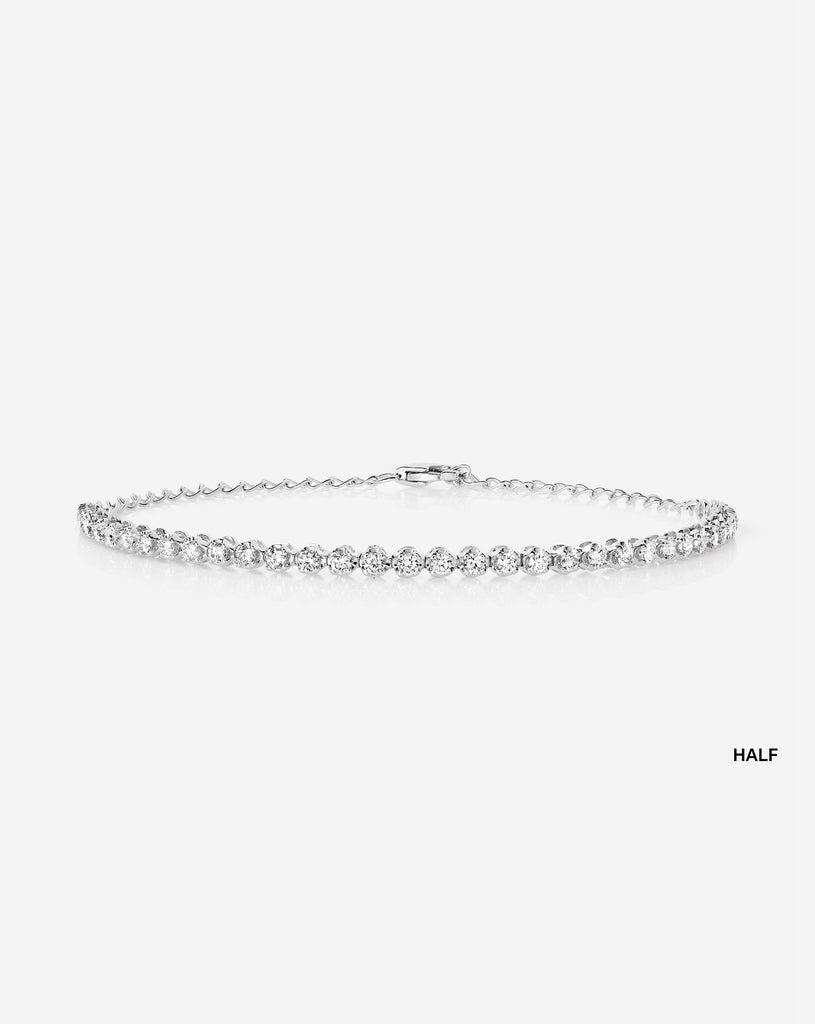14k White Gold / Half