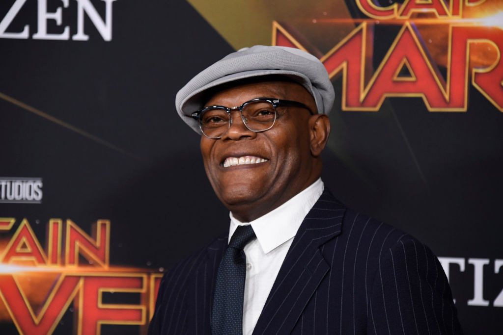 Samuel L. Jackson attends Marvel Studios &amp;quot;Captain Marvel&amp;quot; Premiere on March 04, 2019 in Hollywood, California.