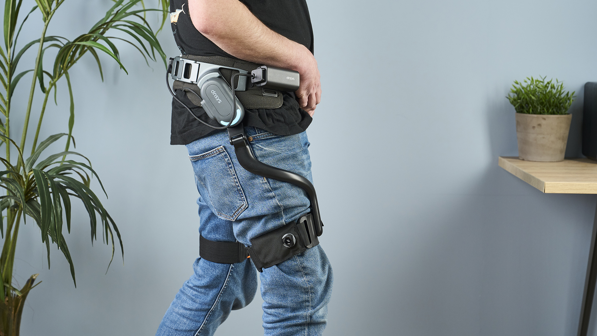 The Dnsys X1 Exoskeleton being worn