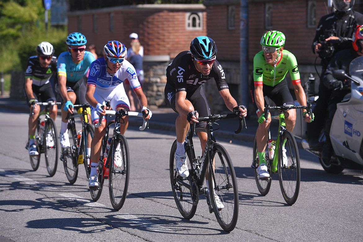 Philip Deignan (Team Sky) in the breakaway