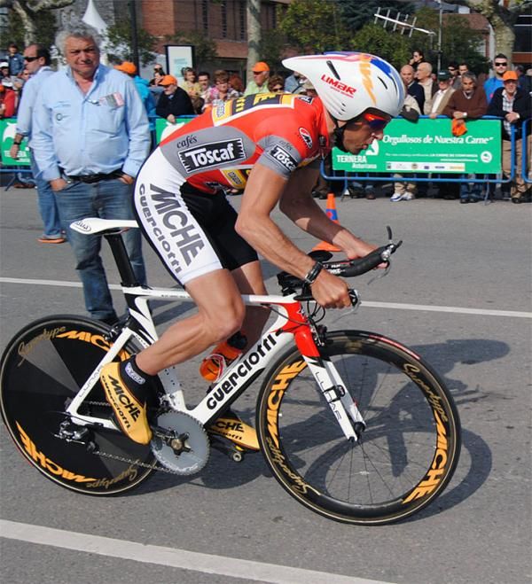 2010 Vuelta Asturias champion Constantino Zaballa (Miche - Guerciotti) holds 5th on GC after the time trial stage.