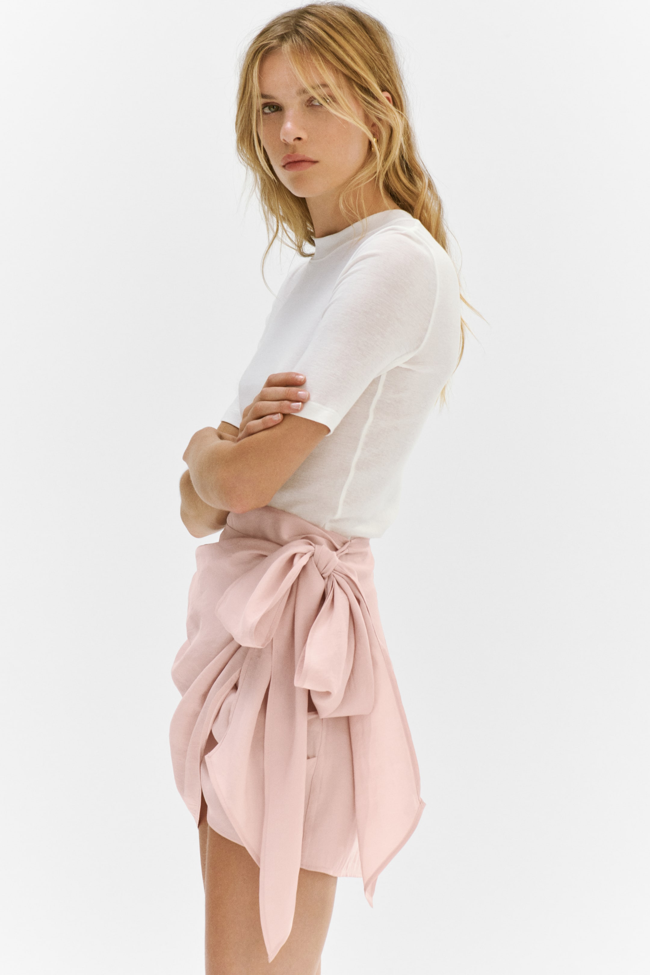 Draped Wrap Skirt
