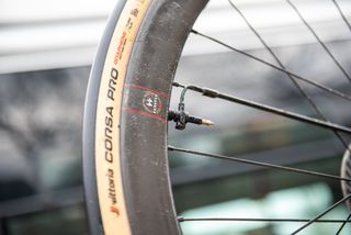 Jumbo-Visma's KAPS adjustable tyre pressure system featured at several races, including Paris-Roubaix