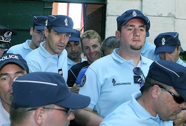 French Gendarmerie drag Riccardo Ricc&ograve;