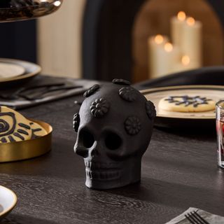 Terracotta Halloween Skull Objects