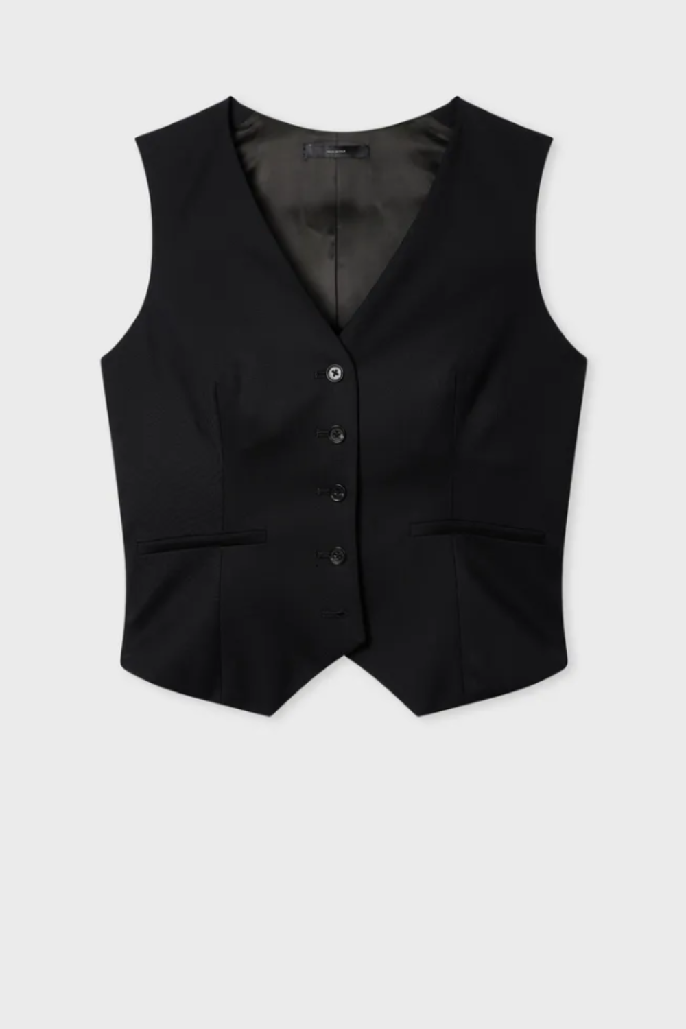 Paul Smith, Women's Black Wool Travel Waistcoat