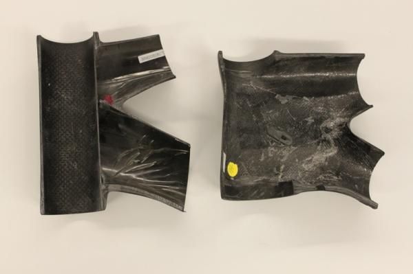 A comparison between the old Scale's CR1 headtube junction construction and the one-piece IMP moulded model.