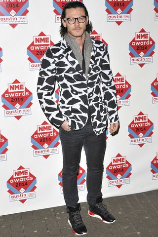 Luke Evans Hits The NME Awards, 2014