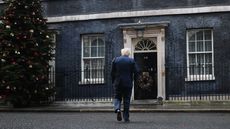 Boris Johnson returns to Downing Street following a Cabinet Meeting at the FCO.