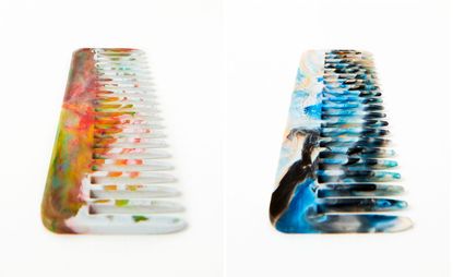  Re=Comb recycled plastic combs in ‘Aquatic' and 'Cyber.'