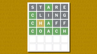 Wordle answer 831 on a yellow background