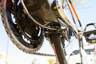 The direct-mount rear brake isn't ideal for the mechanics who use frame mount workstands
