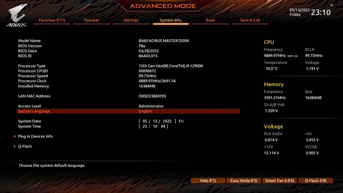 Gigabyte B660 Aorus Master