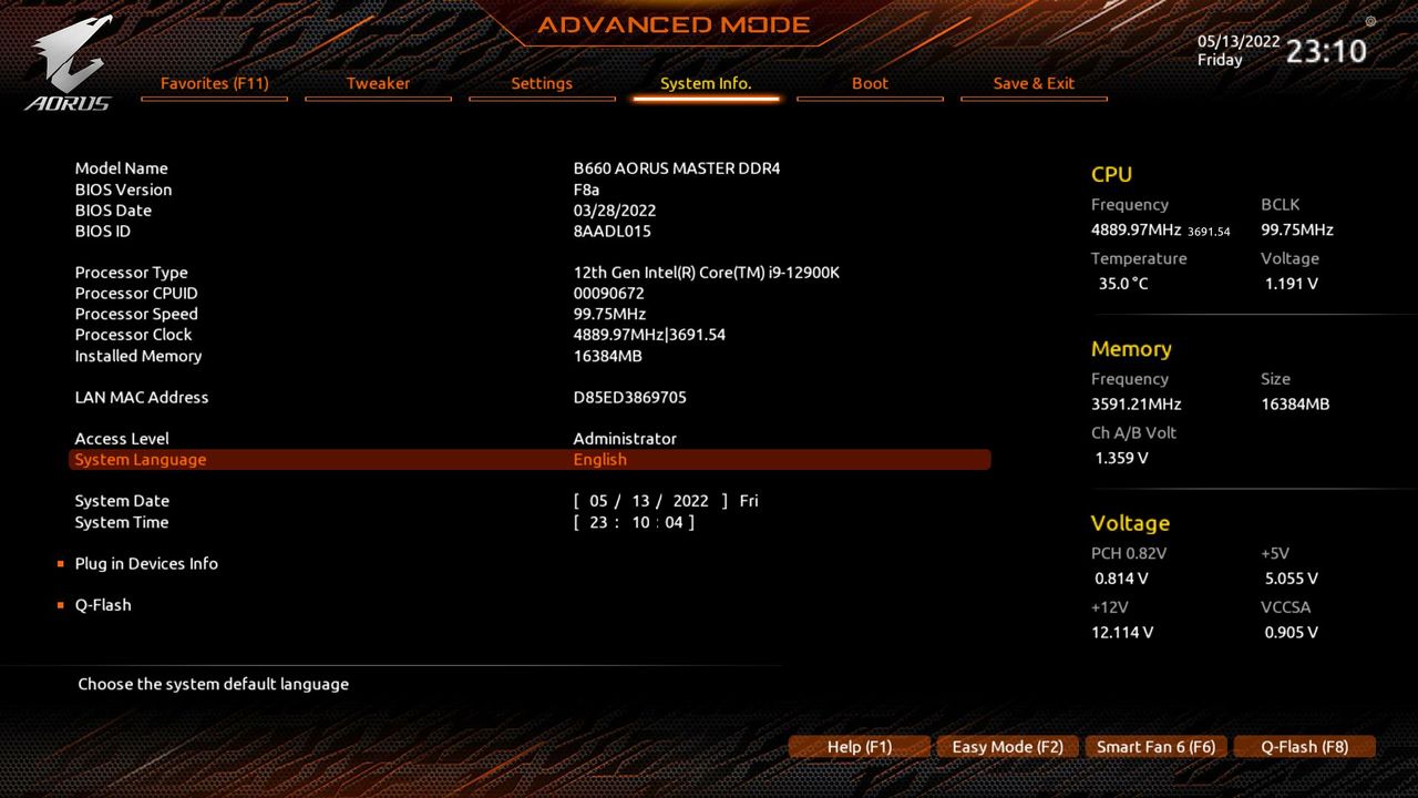 Gigabyte B660 Aorus Master