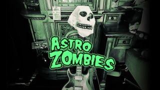Astro Zombies written in spooky writing