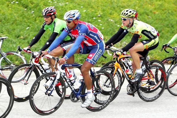Comfortable with his sprinting status. Ivan Dominguez at last year's Tour of California