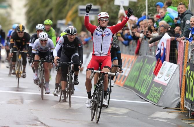 Alexander Kristoff (Katusha) wins Milan-San Remo