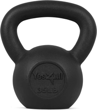 Yes4All  cast iron kettlebell (35lb)