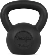 Yes4All  cast iron kettlebell (35lb)