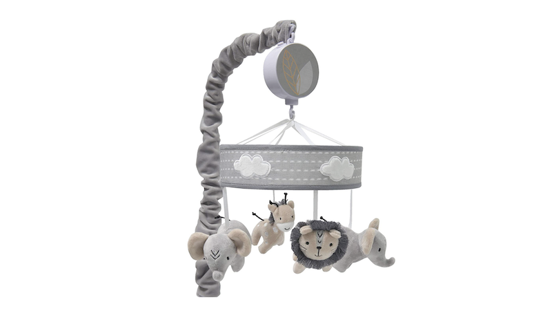 stuffed animal crib mobile with volume control